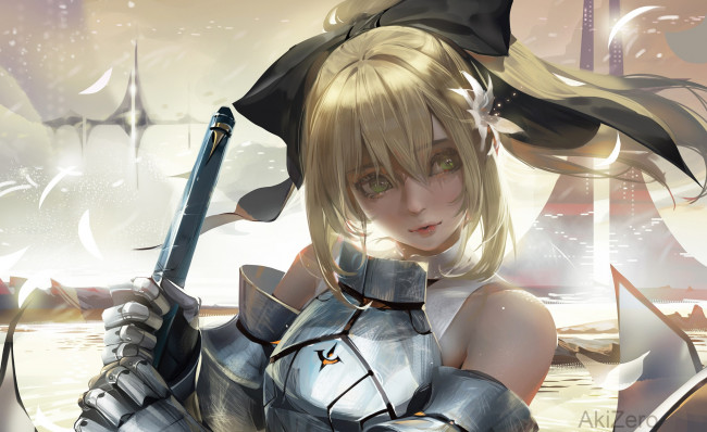 Обои картинки фото аниме, fate, stay night, девушка