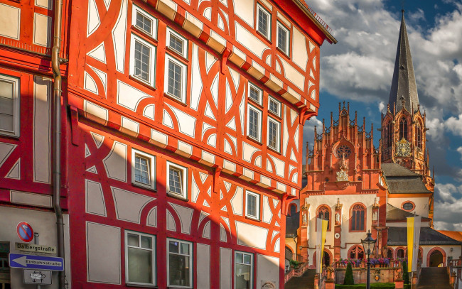 Обои картинки фото города, - католические соборы,  костелы,  аббатства, бавария, германия, церковь, здание