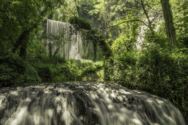 Обои картинки фото природа, водопады, простор