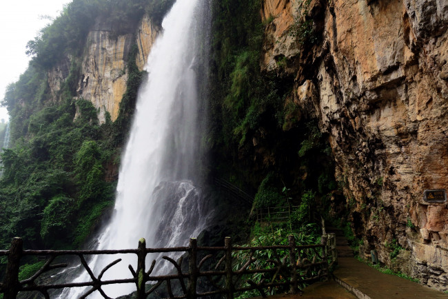 Обои картинки фото природа, водопады, водопад, поток