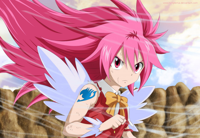 Обои картинки фото аниме, fairy tail, fairy, tail, manga, dragon, force, wendy, pretty, japanese, oriental, bishojo, by, kingtema, slayer, mahou, asiatic, strong, asian, game, anime