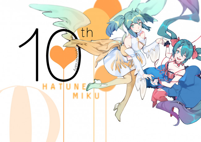 Обои картинки фото аниме, vocaloid, фон, девушка, взгляд