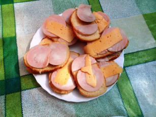 Картинка еда бутерброды +гамбургеры +канапе колбаса хлеб сыр