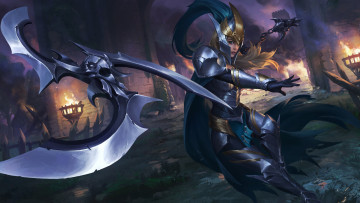 Картинка видео+игры legend+of+ace девушка оружие замок