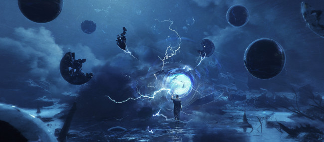 Обои картинки фото фэнтези, маги,  волшебники, портал