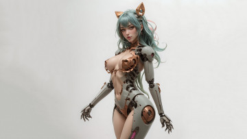 Картинка фэнтези роботы +киборги +механизмы нейросети графика нейроарт ai art нейронные сети рисунки нейро искусство