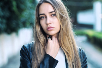 Картинка девушки -+лица +портреты блондинка лицо кольцо куртка