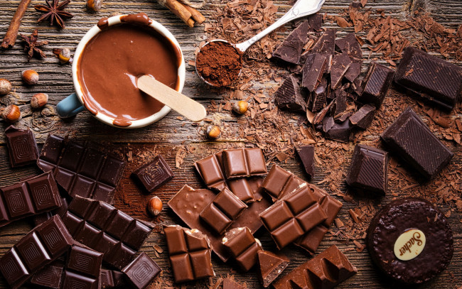 Обои картинки фото еда, конфеты,  шоколад,  мармелад,  сладости, орехи, шоколад, какао