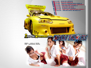 Картинка toyota supra автомобили авто девушками