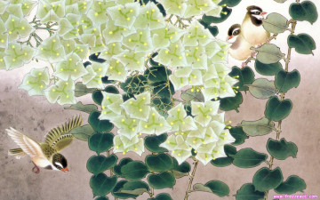 Картинка рисованные животные птицы