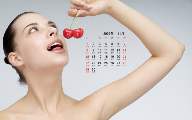 Обои картинки фото календари, девушки