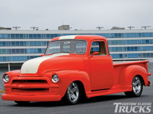 Картинка 1955 chevorlet truck автомобили custom pick up