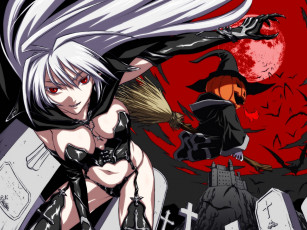 Картинка аниме halloween magic