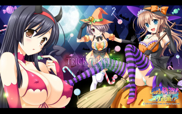 Картинка аниме halloween magic