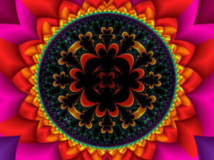 Картинка 3д графика fractal фракталы фрактал узор