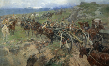 Картинка франц рубо живой мост рисованные