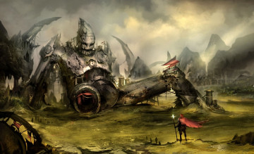 обоя фэнтези, иные, миры, времена, робот