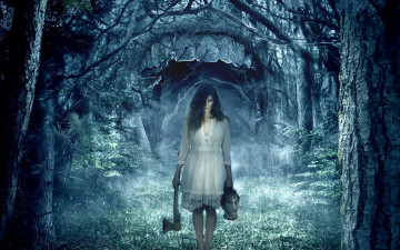 Картинка one way trip 3d кино фильмы топор зубы лес голова