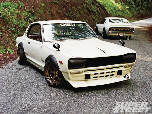 Обои картинки фото 1974, nissan, skyline, 2000, gt, автомобили, datsun