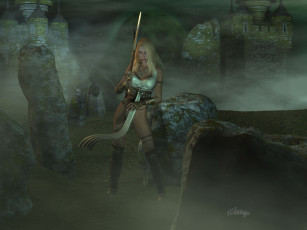 Картинка 3д графика amazon амазонки raging moon