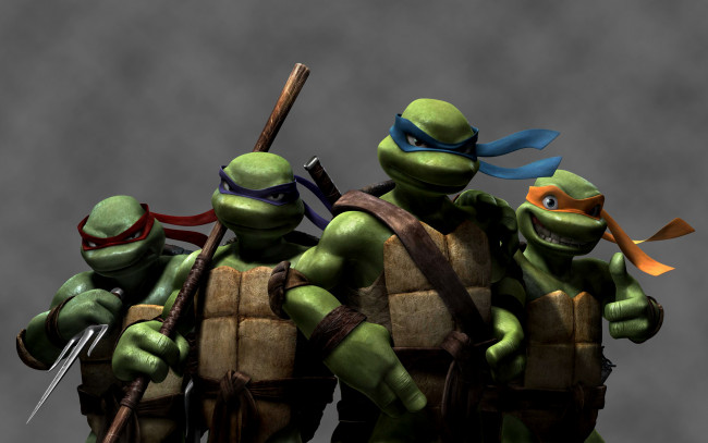 Обои картинки фото Черепашки, ниндзя, мультфильмы, tmnt, мутанты, teenage, mutant, ninja, turtles