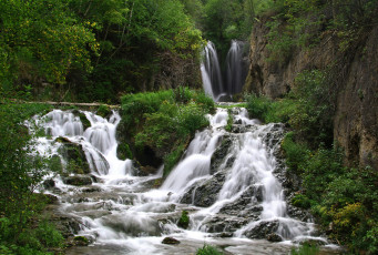 Картинка roughlock falls spearfish canyon south dakota природа водопады каскад