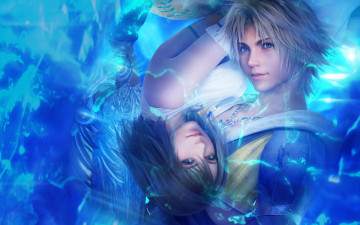 обоя видео, игры, final, fantasy, девушка, мальчик