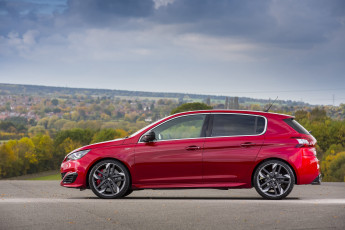 Картинка автомобили peugeot 2015г uk-spec красный 308 gti