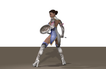 Картинка 3д+графика амазонки+ amazon амазонка щит меч взгляд девушка воительница фон