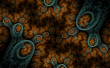 Картинка 3д+графика фракталы+ fractal цвета фон узор