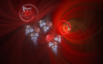 Картинка 3д+графика фракталы+ fractal цвета фон узор