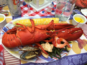 Картинка еда рыба +морепродукты +суши +роллы омар