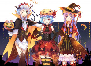 Картинка аниме touhou remilia scarlet patchouli knowledge izayoi sakuya