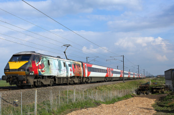 Картинка техника электровозы рельсы локомотив состав