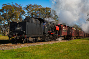 Картинка техника паровозы состав локомотив рельсы