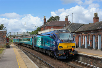 Картинка техника поезда рельсы локомотив состав