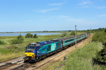 обоя техника, поезда, рельсы, локомотив, состав