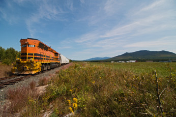 Картинка техника поезда рельсы локомотив состав