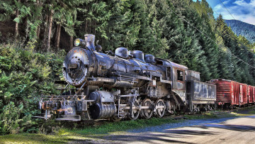 Картинка техника паровозы состав рельсы локомотив