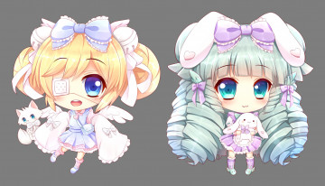 Картинка аниме животные +существа kane-neko