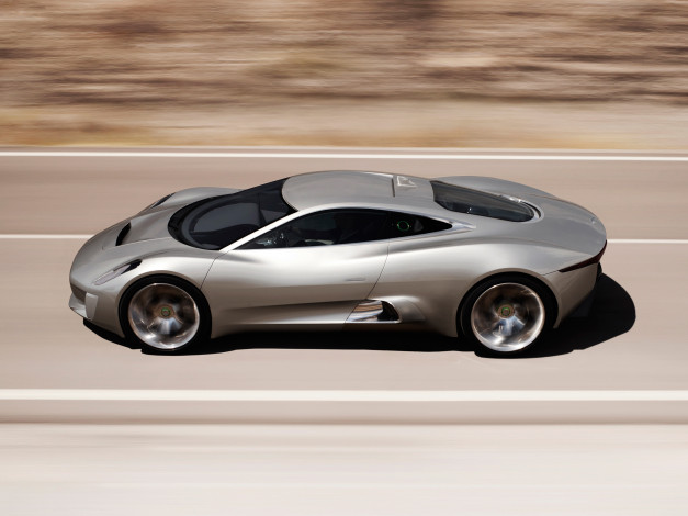 Обои картинки фото jaguar c-x75 concept 2010, автомобили, jaguar, 2010, concept, c-x75