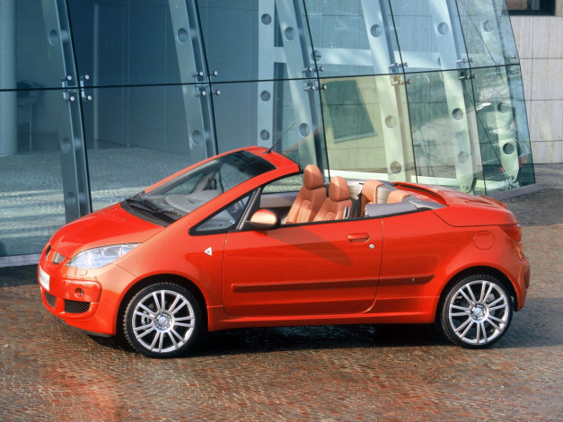 Обои картинки фото mitsubishi colt coupe cabriolet concept 2005, автомобили, mitsubishi, colt, coupe, cabriolet, concept, 2005