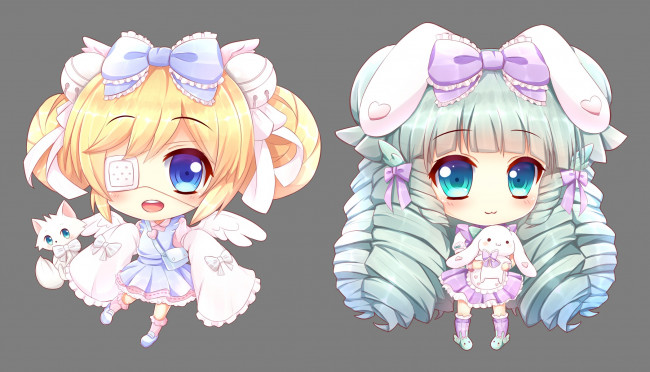 Обои картинки фото аниме, животные,  существа, kane-neko