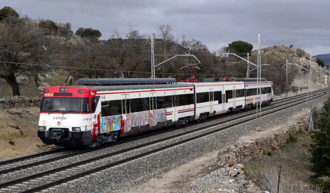 Обои картинки фото техника, поезда, рельсы, локомотив, состав