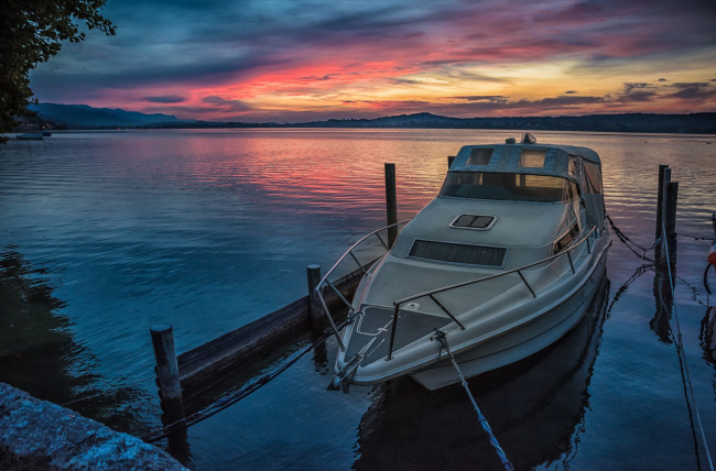 Обои картинки фото корабли, катера, лес, река