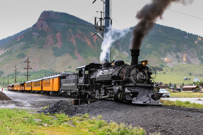 Обои картинки фото техника, паровозы, локомотив, состав, рельсы