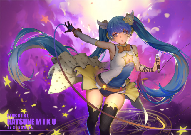 Обои картинки фото аниме, vocaloid, hatsune, miku