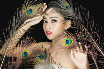 Картинка девушки -unsort+ азиатки взгляд лицо