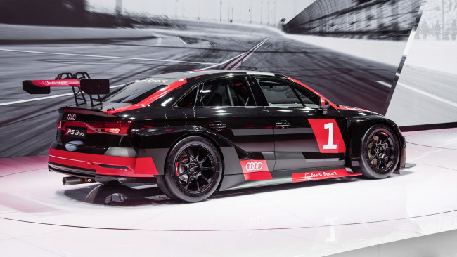 Обои картинки фото audi rs-3 lms 2017, автомобили, выставки и уличные фото, 2017, lms, rs-3, audi