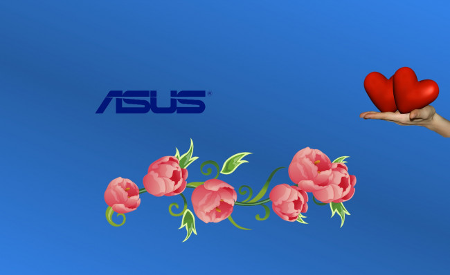 Обои картинки фото компьютеры, asus, фон, логотип